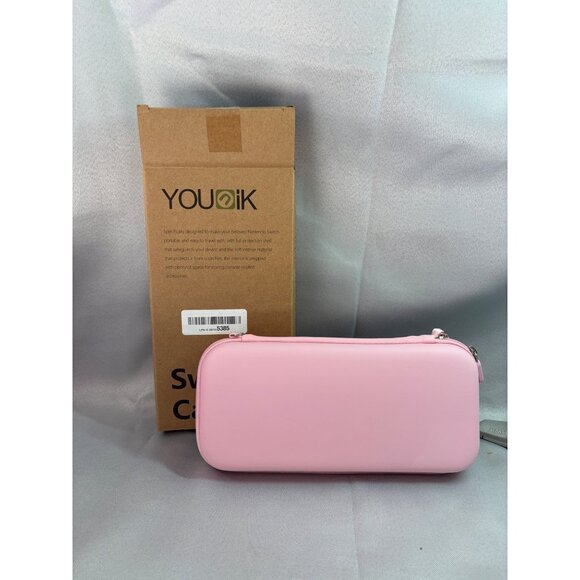 Pink Travel Case for Nintendo Switch W/ Accessories - Picture 3 of 4